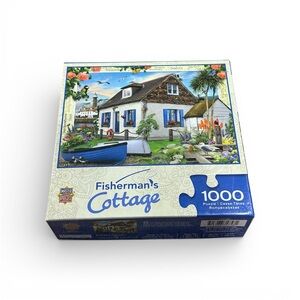 MasterPieces Fisherman’s Cottage 1000-Piece Jigsaw Puzzle – COMPLETE – Like New